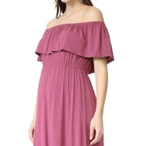 Ingrid & Isabel Off Shoulder Maternity Dress